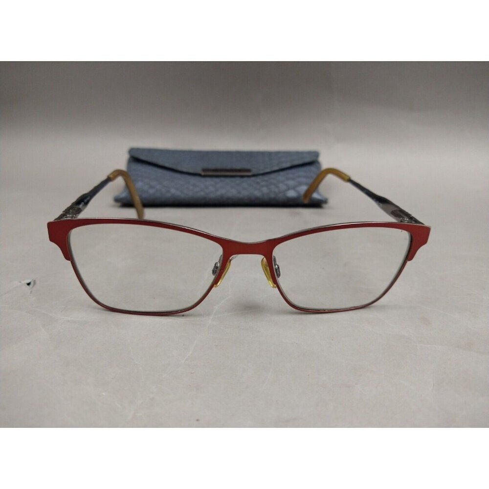 Adin Thomas Eyeglass Frames 52-16-135 Red Full Rim‎